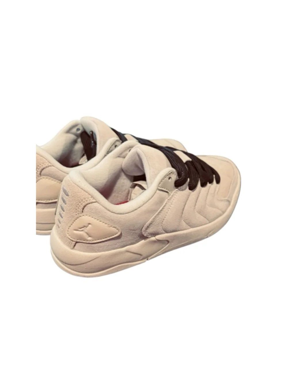 Men's Jordan Session Sneakers in Beige with Red Soles, Size 9.5
